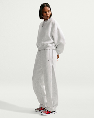 NIKE x SKIMS スウェットパンツ アイボリー Nike Studio Fleece Medium Weight Women's Loose Pleated Snap Pants